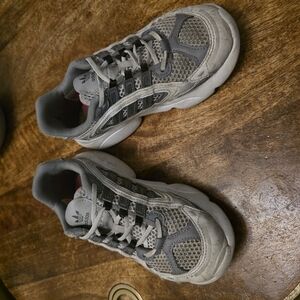 Adidas Gray and White Sneakers